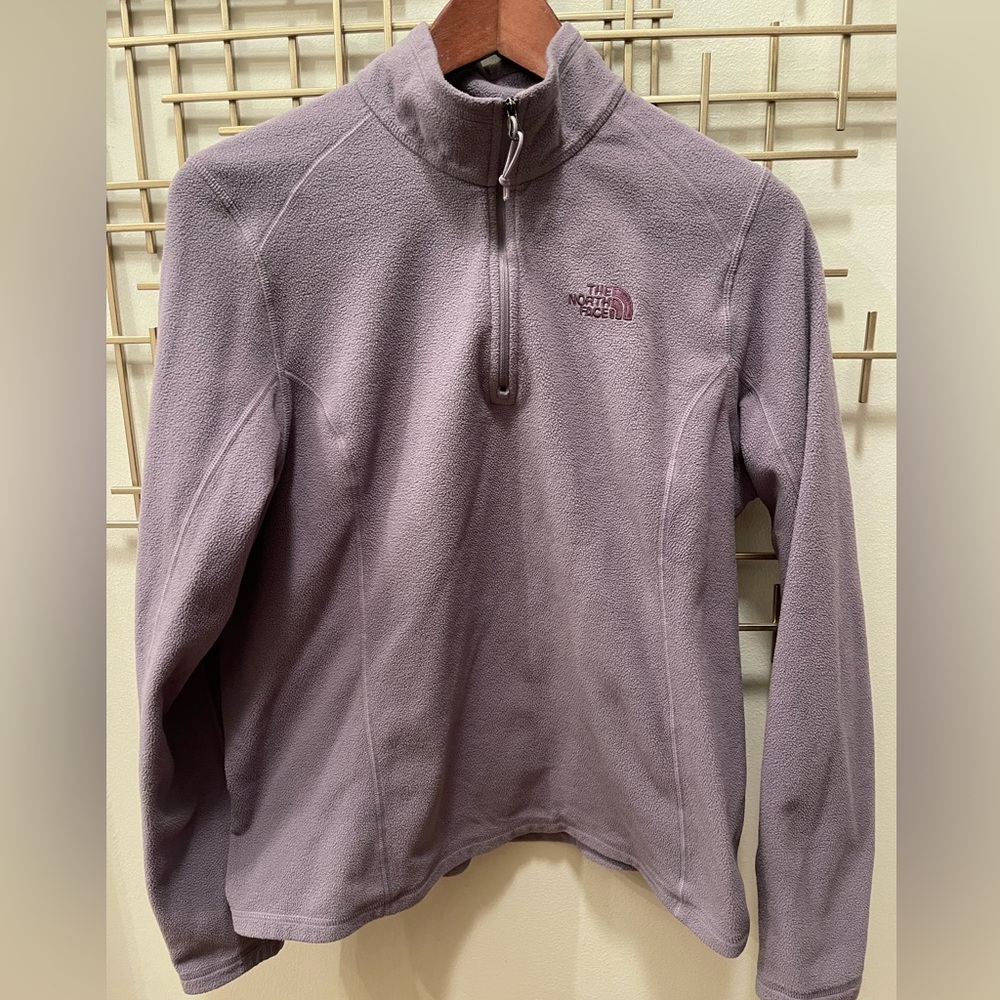 The North Face Lavender Quarter-Zip Pullover